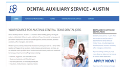 Desktop Screenshot of dentalauxaustin.com